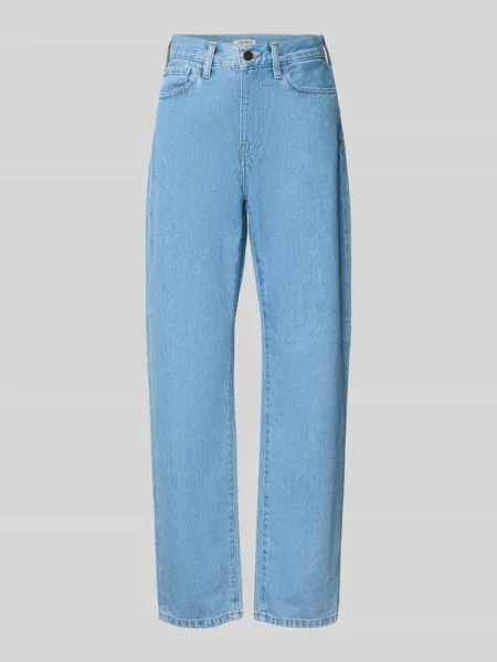 Jeansy z prostymi nogawkami w 5 kieszeni model Noxon' Carhartt Work In Progress niebieskie
