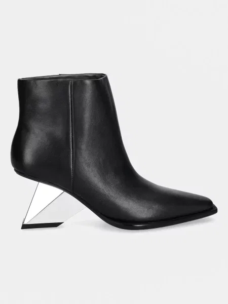 Шкіряні черевики United Nude Rockit Pull On Bootie блок чорний