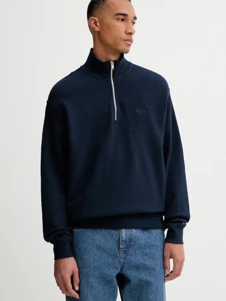 Tommy Jeans hanorac de bleumarin uni