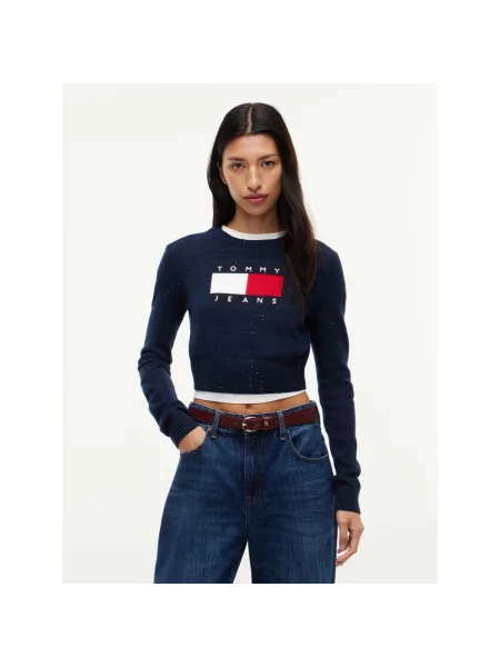 Mikina Tommy Jeans modrá