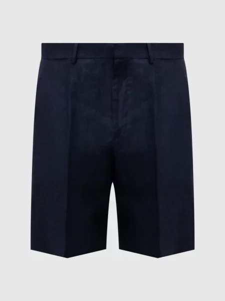 Шорти з льону Agnona сині