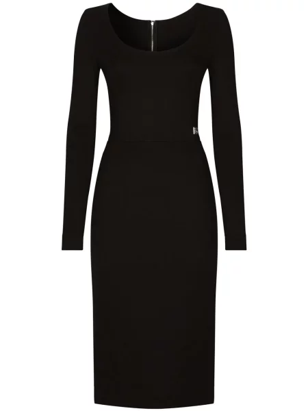 Rochie midi Dolce & Gabbana până la genunchi de costum negru