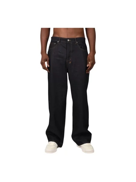 Jeansy straight leg Ksubi czarne