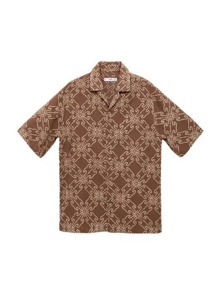 MANGO MAN Cămașă SAONA / cappuccino maro