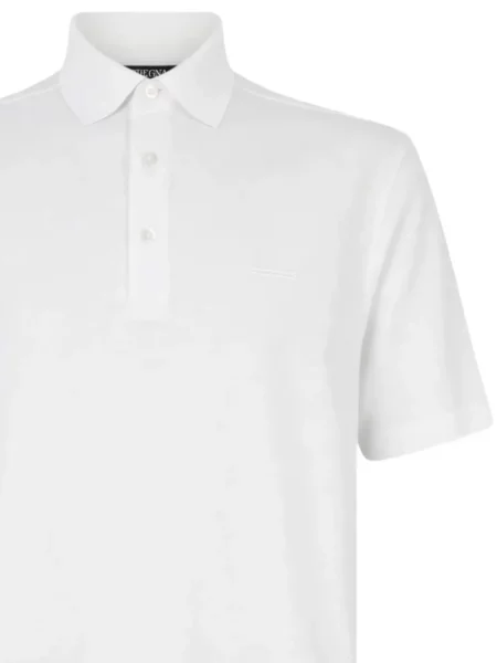 Μικρός polo Zegna λευκό