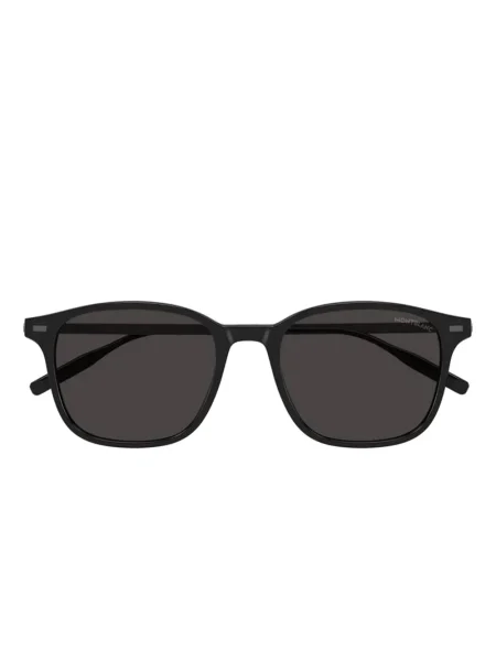 Ochelari de soare Montblanc cu imprimeu geometric negru