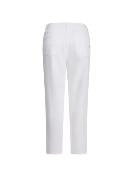 Blugi Shaft Jeans cu autograf alb