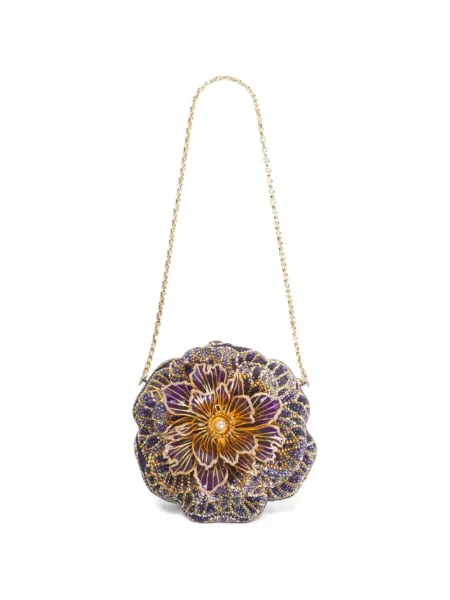 Geantă shopper Judith Leiber violet