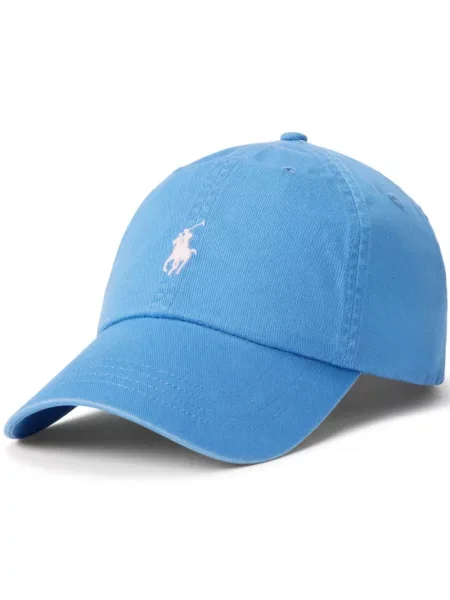 Pletena polo majica Polo Ralph Lauren s vezom visoki struk plava
