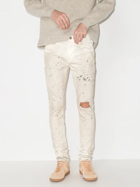 Skinny jeansy skinny Purple Brand fioletowe