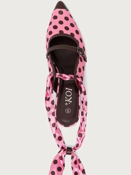 Туфли Koi Footwear в горошек на шпильке