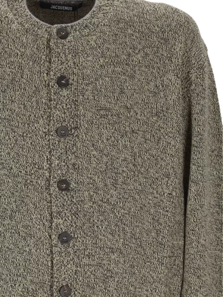 Cardigan Jacquemus cu autograf verde