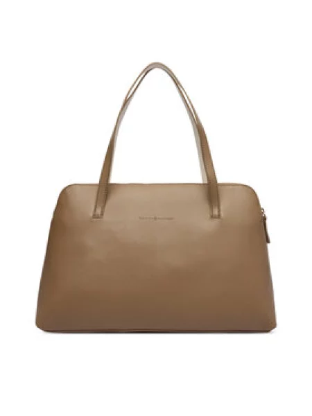 Rankinė Tommy Hilfiger Th Buckle Tote Smėlio žalia