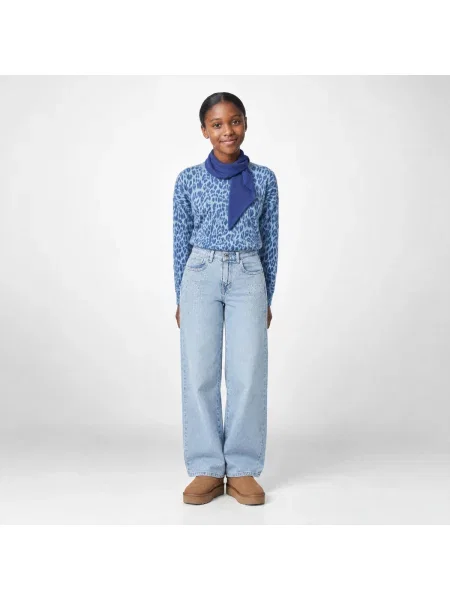 Gyerek denim ruha Guess kék