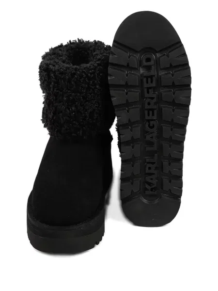 Botine Karl Lagerfeld cu platformă negru