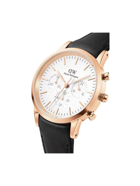 Daniel Wellington zegarek czarny żółty