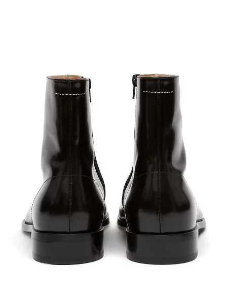 Кожени боти до глезена Mm6 Maison Margiela черно