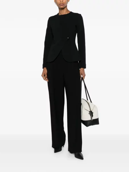 Geacă Emporio Armani asimetrică negru