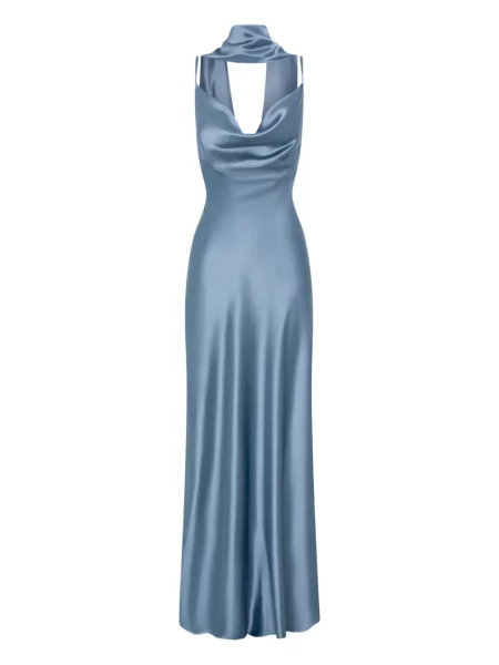 Maksi sukienka maxi Nicholas garniturowa niebieska