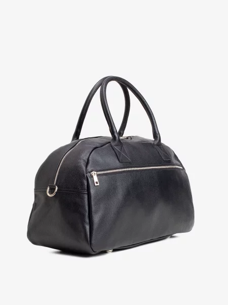 Кожаная дорожная сумка Inbag черная