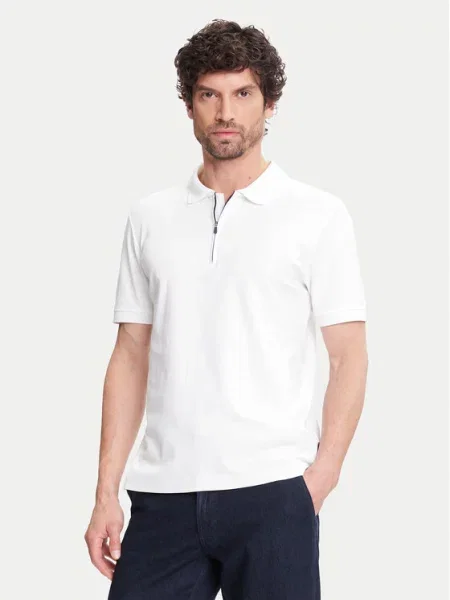 Pierre Cardin Polo majica C5 Regular Fit bela
