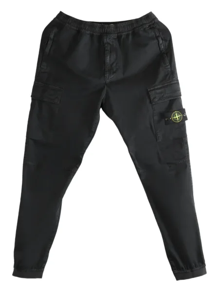 Pantaloni cargo Stone Island cu strasuri negru