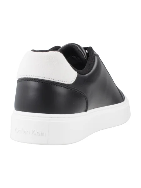 Teniși Calvin Klein din piele clasici negru