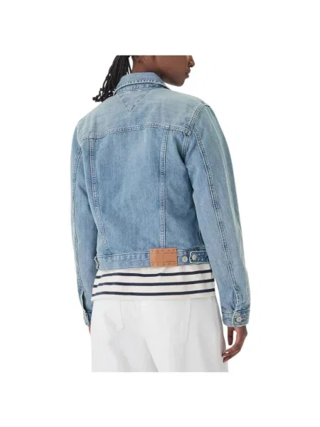Geacă de blugi Tommy Hilfiger albastru