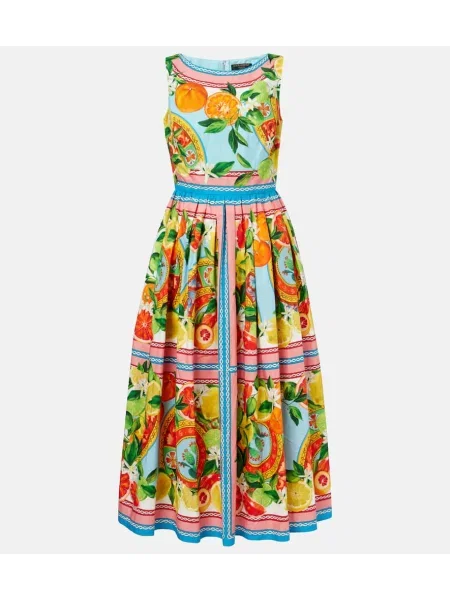 Rochie midi Dolce&gabbana cu imagine până la genunchi de costum