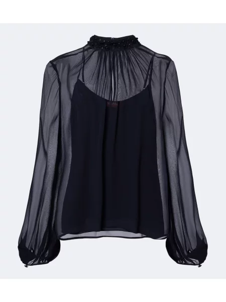 Bluză Max Mara albastru
