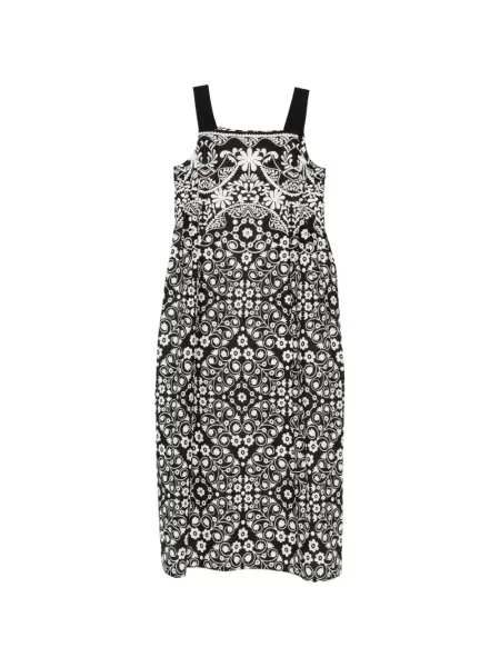 Rochie midi Weekend Max Mara fără mâneci cu model floral cu imagine negru