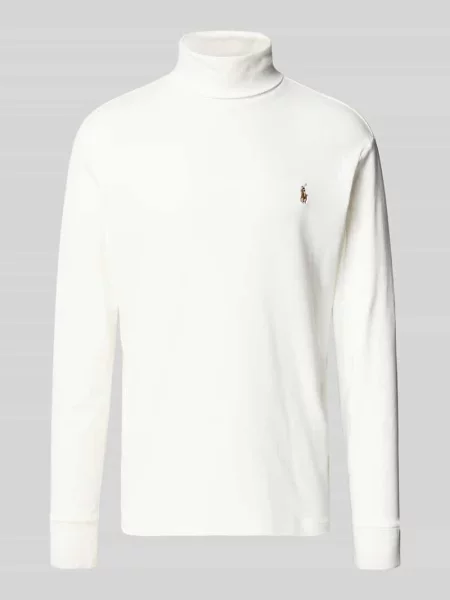 Sweter z golfem Polo Ralph Lauren biały