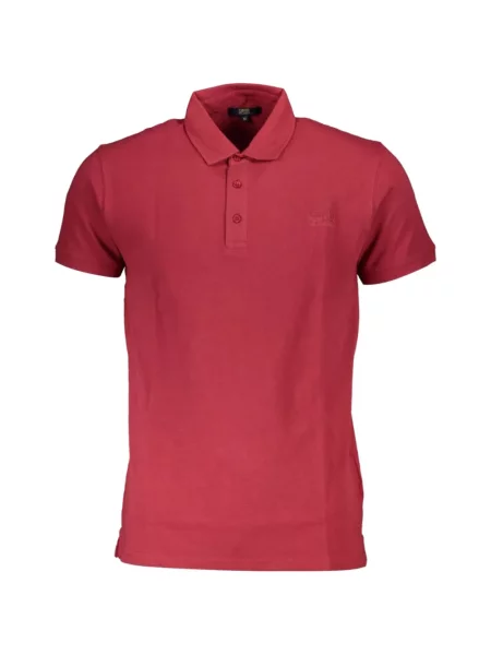 Tricou polo Cavalli Class cu autograf roșu
