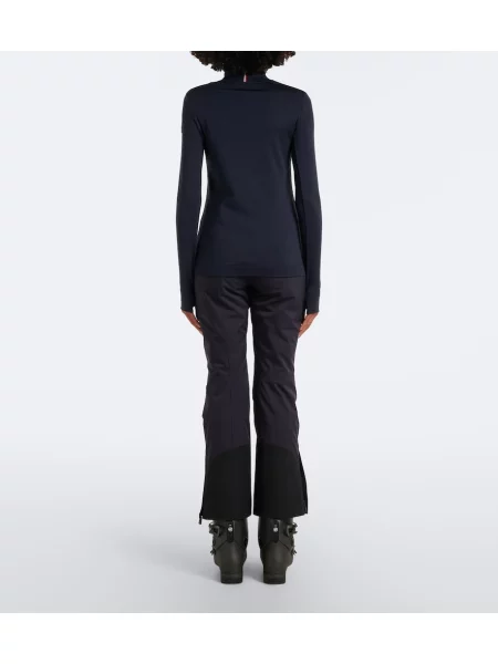 Top Moncler Grenoble s autogramom modrá