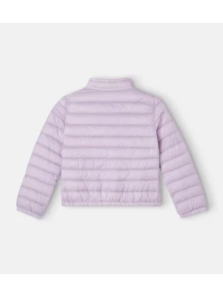 Pūkinė striukė Moncler Enfant rožinė