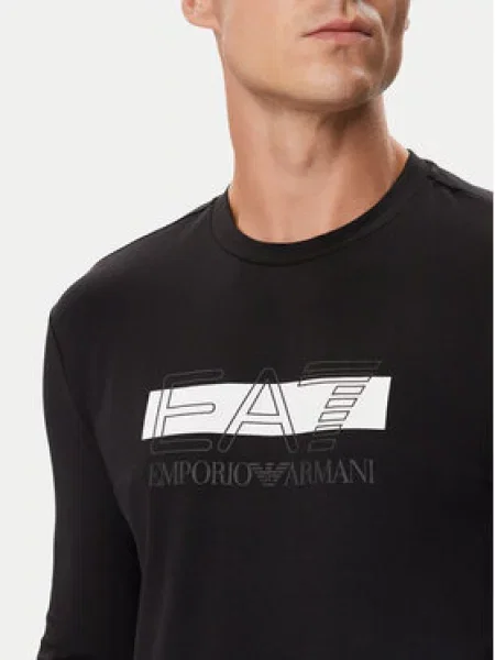Emporio Armani Majica z dolgimi rokavi črna