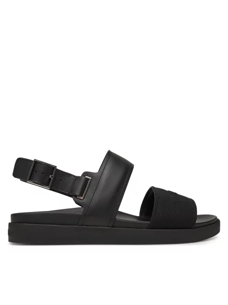 Basutės Calvin Klein Back Strap W/ Buckle Logo juoda