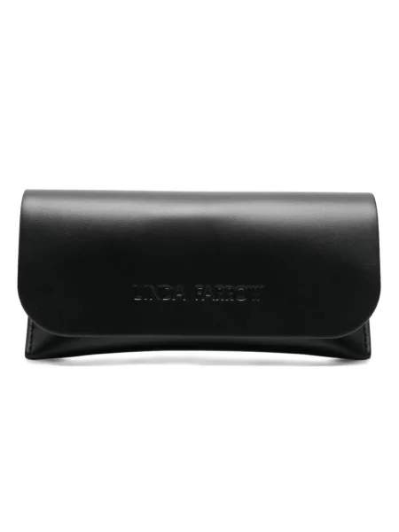 Ochelari de soare Linda Farrow din piele negru