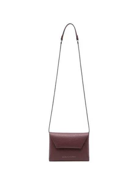 Body Brunello Cucinelli din piele violet