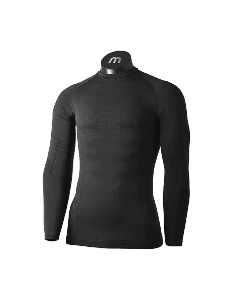 Koszulka termoaktywna Mico Odor Zero Round Neck czarna