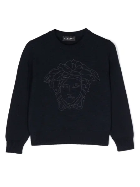 Sweter dziecięcy Versace niebieski