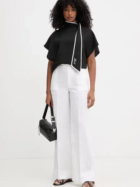 Karl Lagerfeld блузка з додаванням льону