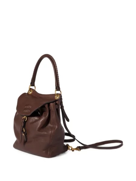 Rucsac Miu Miu din piele maro