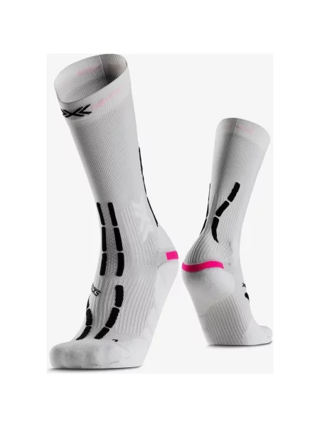 Skarpety X-Bionic Trail Anatomix Crew biało‑czarne białe