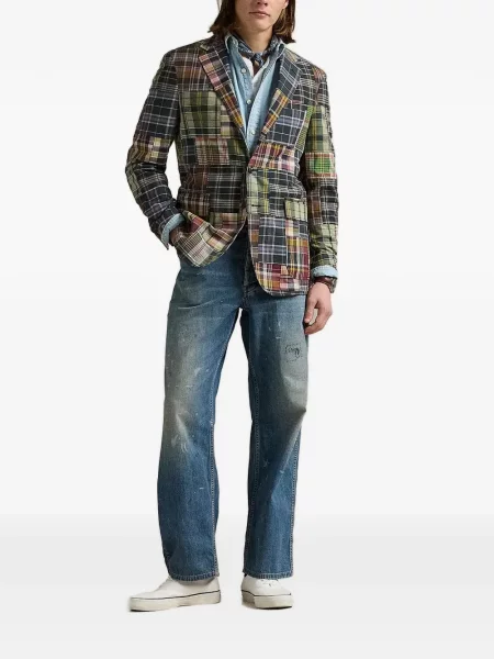 Odgovarati majica Polo Ralph Lauren s čipkom s izlizanim efektom zelena