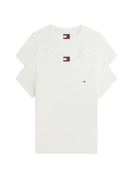 Τοπ Tommy Jeans λευκό