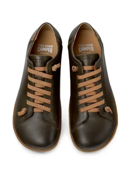 Sneakerși Camper din piele verde
