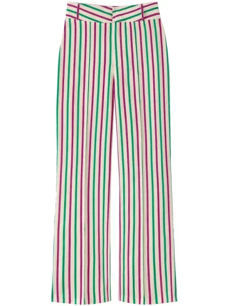Spodnie D'estree w paski zielone