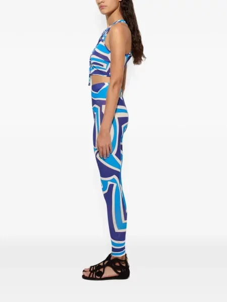 Top Pucci cu imagine albastru