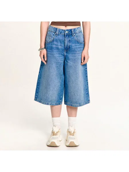 Джинсовые шорты Cropp синие